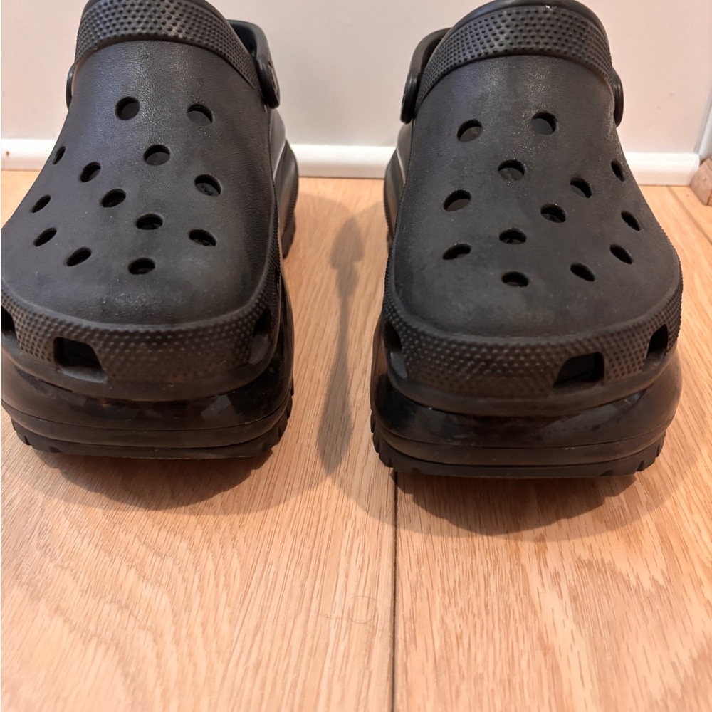 Crocs Unisex Mega Crush Clog Platform Black Sandal Men’s 7/Women’s 9 - Picture 4 of 11
